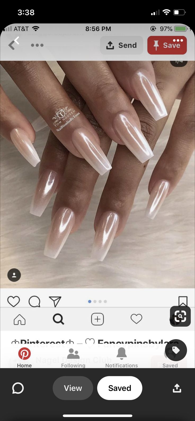 Ivory Nails, Nail Dipping Powder Colors, Ombre Chrome Nails, Champagne Nails, Bridesmaids Nails, Chrome Nails Designs, Coffin Shape Nails, Vacation Nails, Metallic Nails