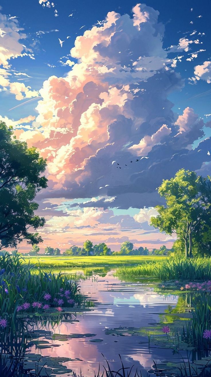 Hanzo’s Midjourney(v6Showcase (AI) Anime Landscape Wallpaper, Well Illustration, Anime Nature, Anime Landscape, Dreamy Artwork, Anime Backgrounds, Pretty Landscapes, Anime Backgrounds Wallpapers, Cool Wallpapers Art