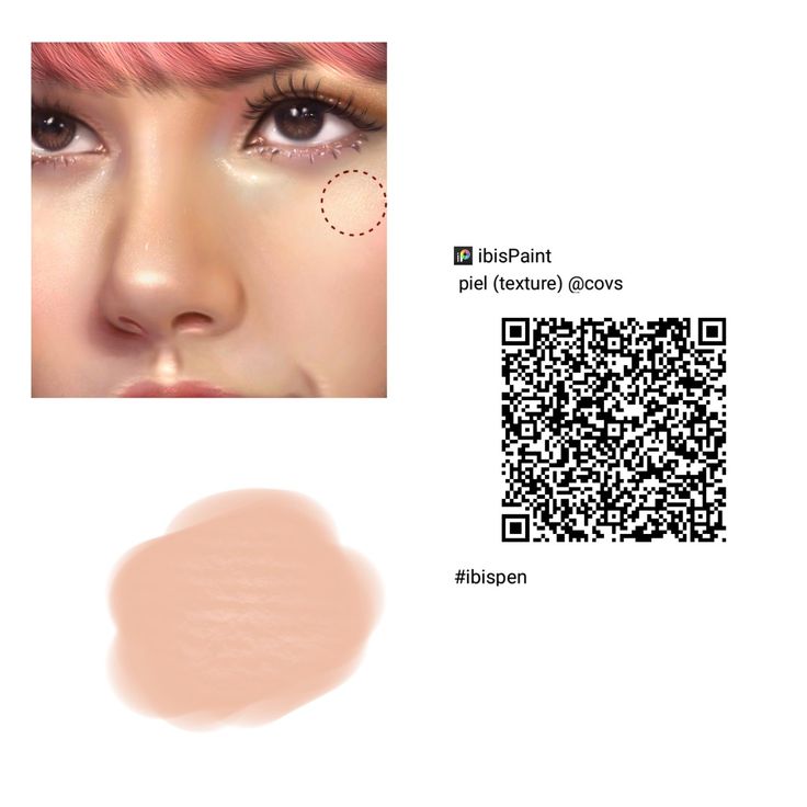 an image of a woman with pink hair and brown eyeliners on her face