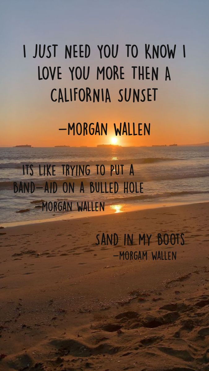 the sun is setting on a beach with an inspirational quote from morgan waelen