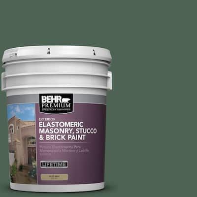 a bucket of dark brown paint sitting on top of a white container with the words waterproofing stain and sealer