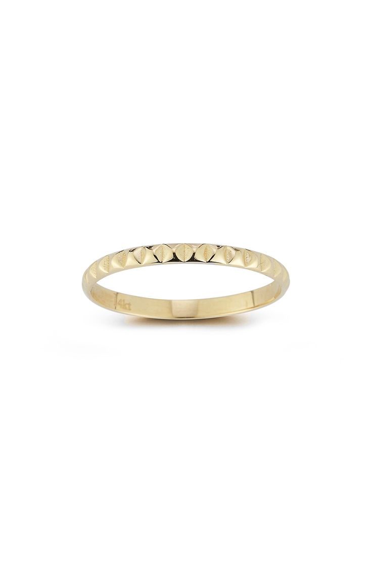 A 14-karat-gold ring is the perfect everyday accessory that goes with many different looks. 14k gold Made in Turkey Timeless 14k Gold Bands With Diamond Cut, Timeless 14k Gold Band With Diamond Cut, Timeless 14k Gold Diamond Cut Bands, Classic Gold Midi Rings Stamped 14k, Gold Stackable Rings With Decorative Band, 14k Gold Ring With Decorative Band, Timeless 14k Yellow Gold Midi Rings, Fine Jewelry Yellow Gold Stackable Signet Ring, Yellow Gold Stackable Signet Ring Fine Jewelry