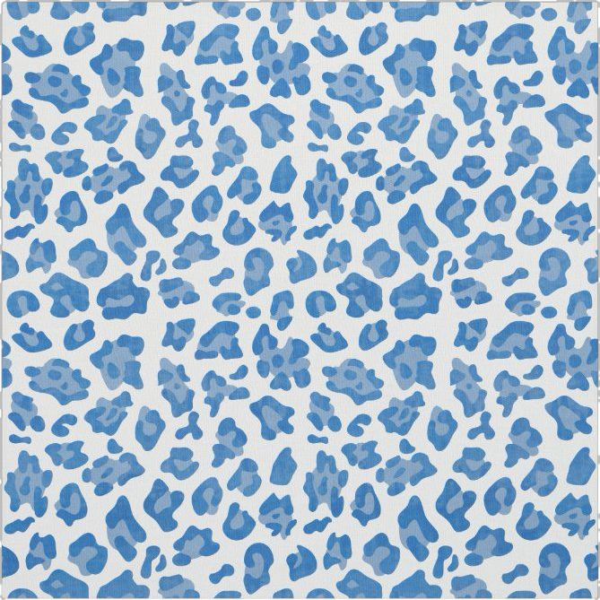 a blue and white animal print background