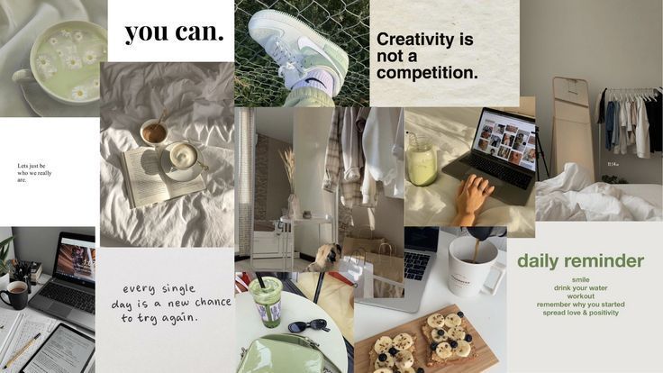 there are many different pictures with words on them that say you can, creativity is not a competition