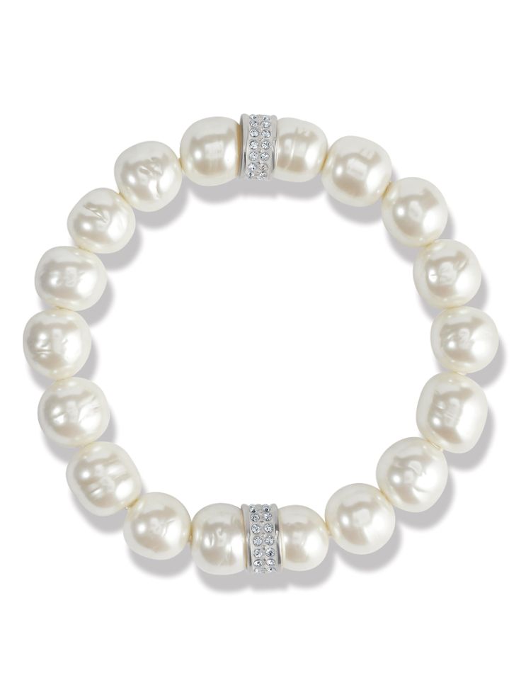 Brighton - Meridian Petite Pearl Stretch Bracelet Elegant Pearl White Stretch Bracelet, Elegant Pearl Beaded Stretch Bracelet, Elegant Beaded Pearl Stretch Bracelet, Elegant Pearl White Pearl Stretch Bracelet, Elegant Pearl White Stretch Pearl Bracelet, Classic Beaded Stretch Bracelet, Elegant Pearl Stretch Bracelet, Elegant White Rondelle Pearl Bracelet, Elegant White Pearl Stretch Bracelet