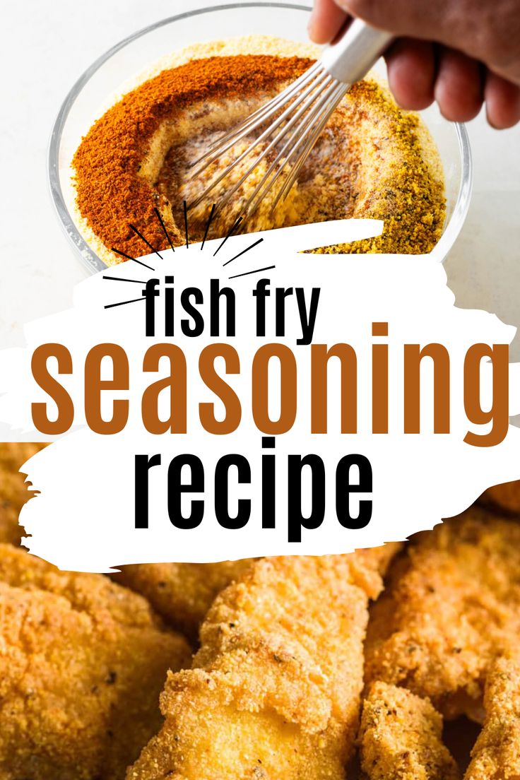 fish fry seasoning recipe in a glass bowl