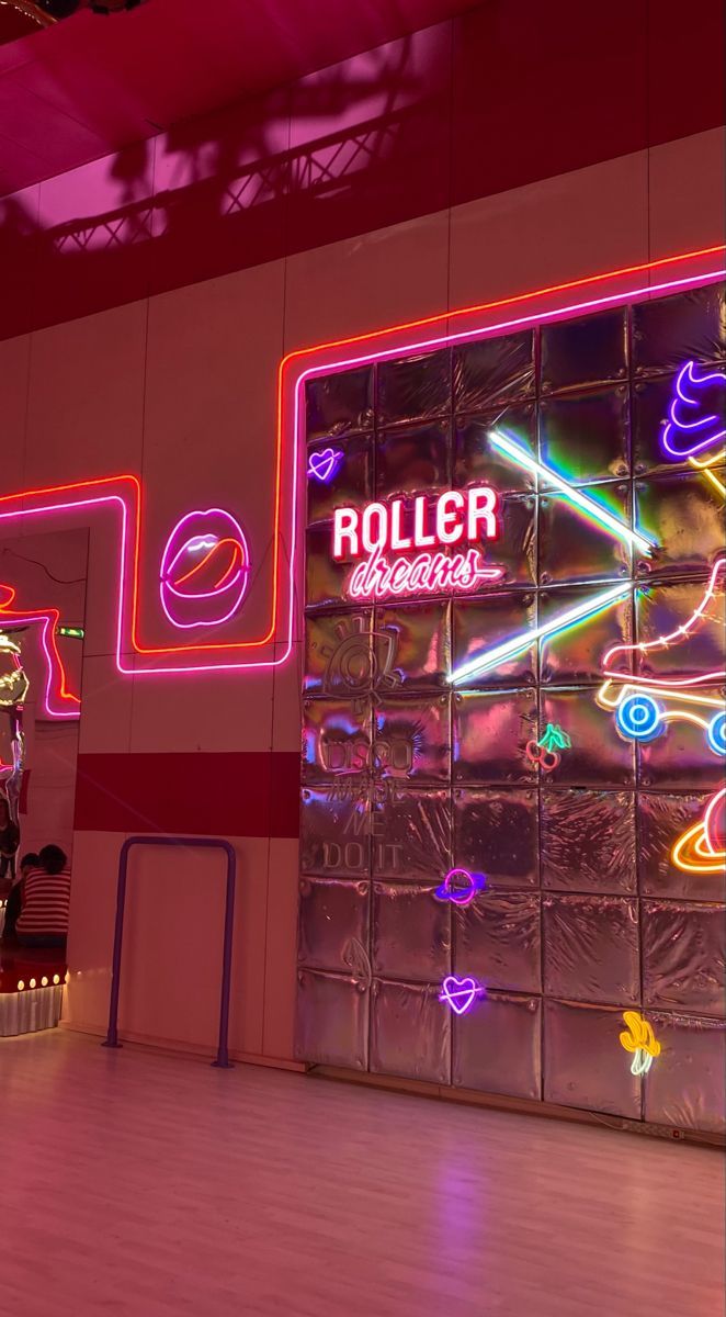 Retro Skating Rink, 70s Roller Skating Aesthetic, Rollerskating Rink Aesthetic, Roller Skating Aesthetic Wallpaper, 80s Roller Rink Aesthetic, Retro Roller Rink, Skate Rink Aesthetic, Rendezvous Aesthetic, Pink Roller Skates Aesthetic