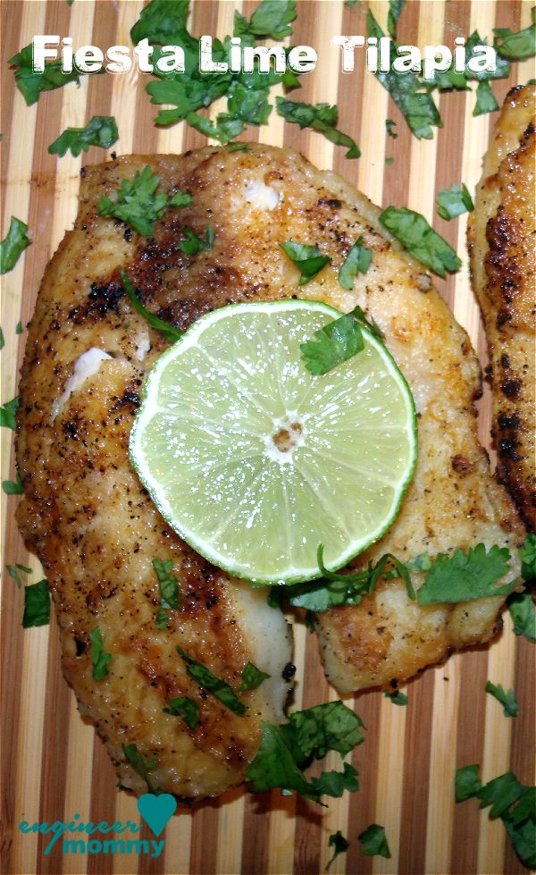 chicken with lime and cilantro garnishes on a bamboo place mat