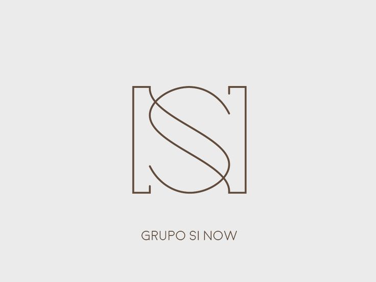 the logo for groupo snow is shown in black and white, on a light gray background