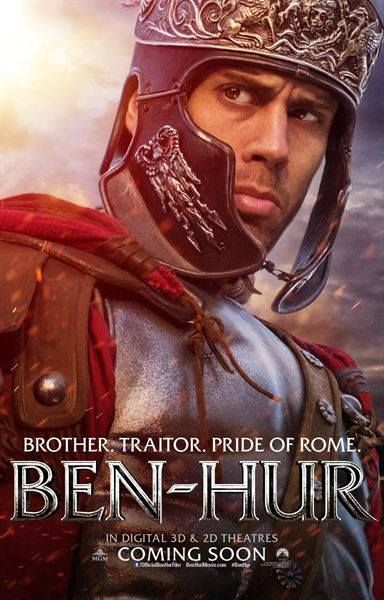 the movie poster for ben - huur starring in english and french language, with an image of a roman soldier