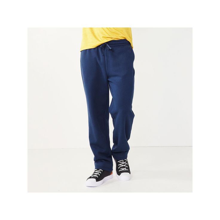 Get comfy with these men's fleece pants from Tek Gear. Get comfy with these men's fleece pants from Tek Gear. Ultra soft fleece 2-pocketFIT & SIZING Regular fit Drawstring elastic waistband 30-in. inseamFABRIC & CARE Cotton, polyester Machine wash Imported Size: XXL. Color: Blue. Gender: male. Age Group: adult. Casual Fleece Bottoms With Pockets, Casual Blue Sweats With Ribbed Waistband, Blue Casual Sweats With Ribbed Waistband, Navy Casual Pants With Comfort Waistband, Blue Sweats With Pockets For Leisure, Blue Leisure Sweats With Pockets, Blue Casual Sweatpants With Straight Hem, Casual Fleece Leisure Bottoms, Casual Fleece Bottoms For Leisure