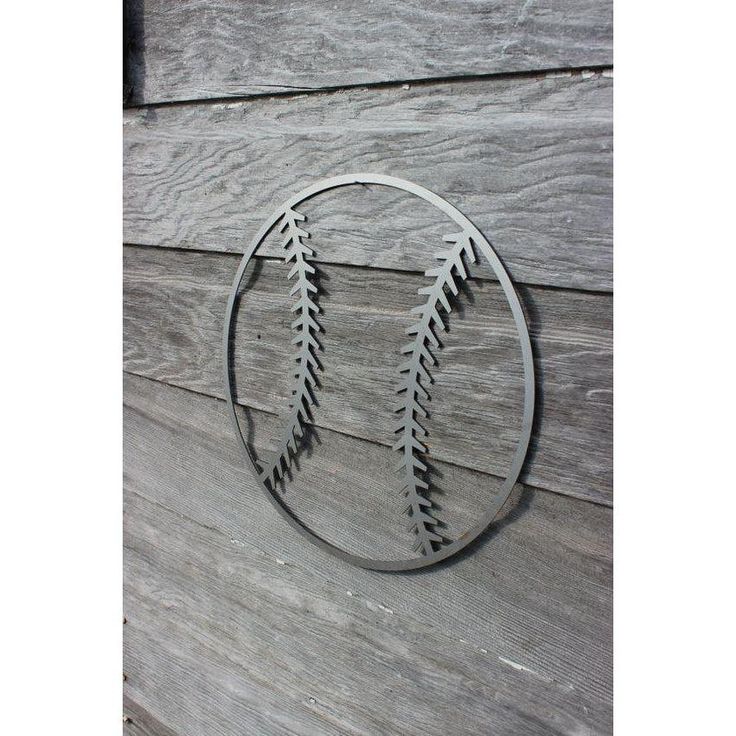 Baseball Metal Wall Art Sign-Cascade Manufacturing Baseball Theme Room, Cool Welding Projects, Metal Welding Art, Teens Room, Welding Art Projects, Welding Tools, Tree Wall Decor, Metal Art Welded, Themed Room