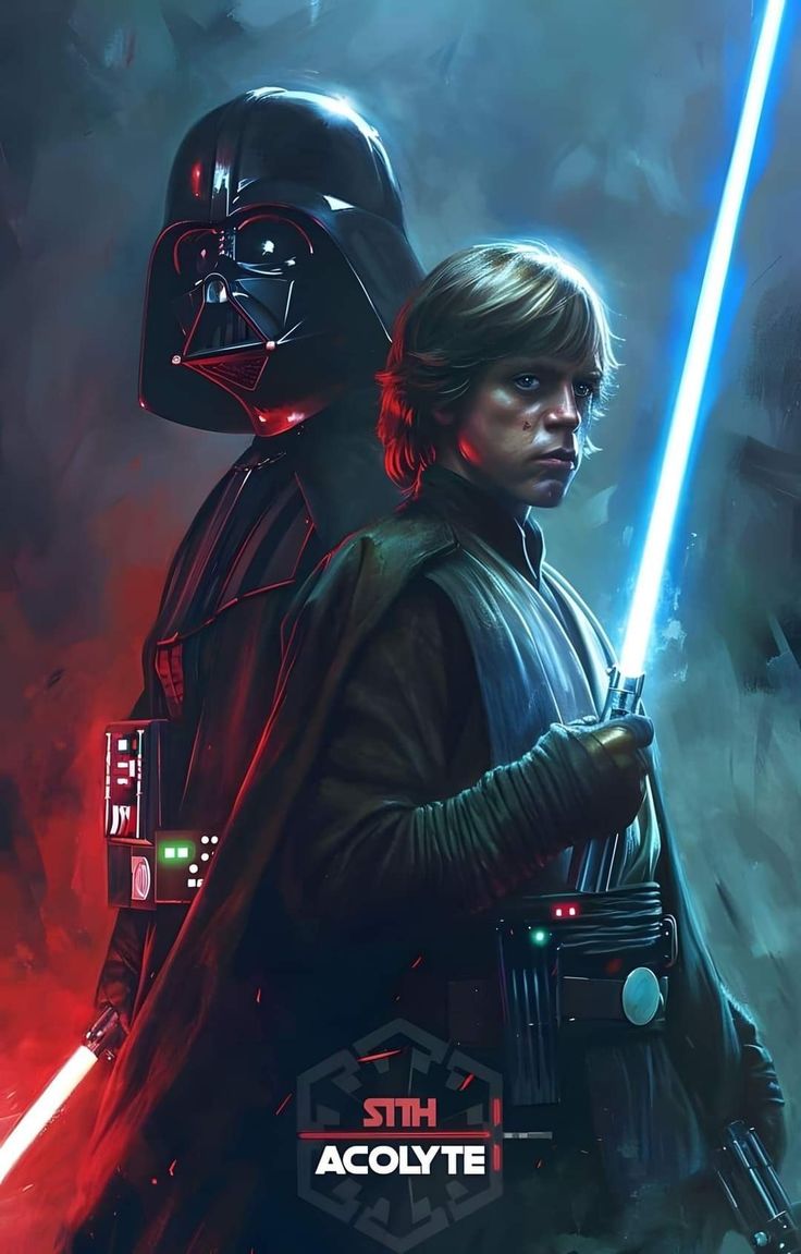 the poster for star wars, featuring darth vader and kytor