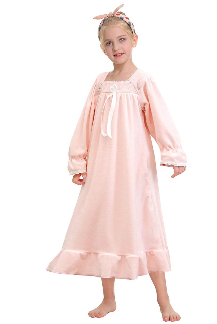 PRICES MAY VARY. Soft warm coral fleece,Plaid style are with 100% flannel cotton fabric. The princess style features lace neckline,cute bowknot,and pretty ruffle hem,will make your girl feel like a princess in this plush nightgown This fleece flannel cotton girl nightgown with long sleeve, is velvety soft & cozy, so comfortable to wear, will keep your girl warm and cuddly on cool days.The must-have nightgown for the homewear, sleepwear in the cold winter. Simple And Generous Round Neck Design,Lovely Bowknot Ruff Hem Dress princess style for your sweetheart,she will love it ! Ideal gifts for Christams or Birthday, girls will have a good night sleep or enjoying relaxing time in this dress Baby toddler Little girls warm winter sleep dress nightgown 3t,4t,6t,8t,10t,12t Princess Nightgown, Cute Nightgowns, Princess Nightgowns, Pajamas Dress, Girls Flannel, Girls Nightgown, Flannel Nightgown, Winter Princess, Fleece Plaid