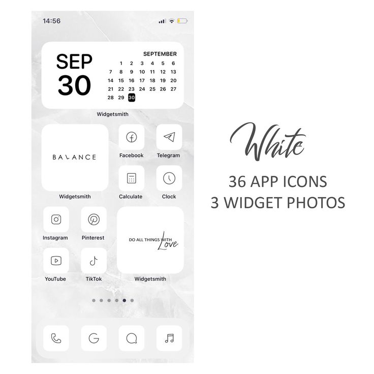 a white calendar with the date on it and icons for different things to be seen