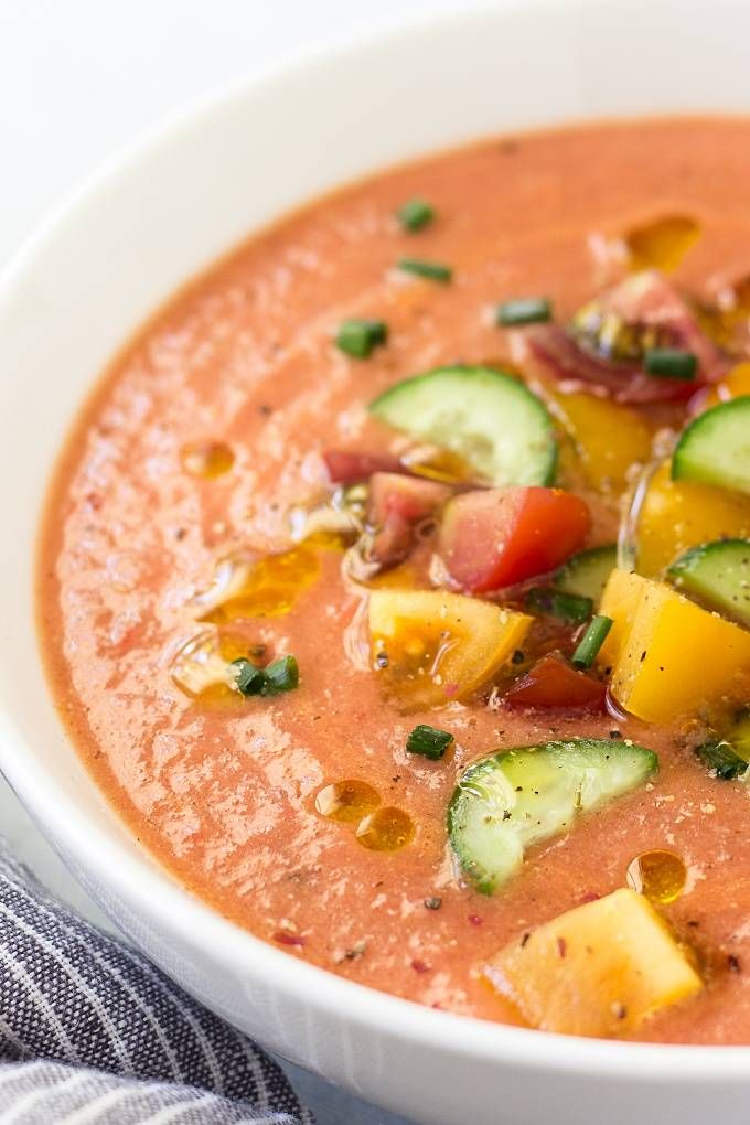 an image of a bowl of spanish gazpaca soup