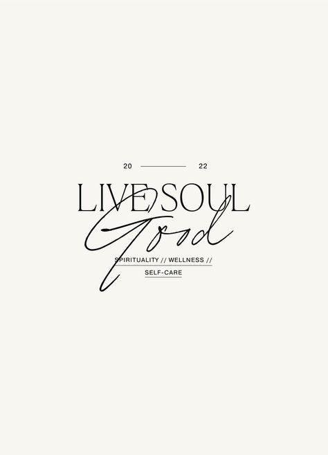 the words live soul are written in cursive handwriting