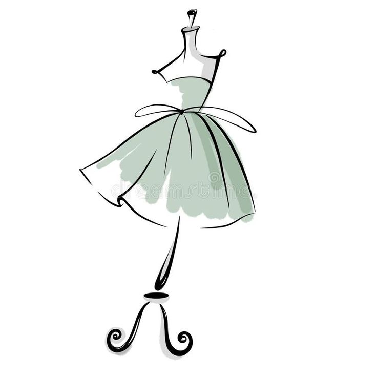 a dress on a mannequin royalty illustration