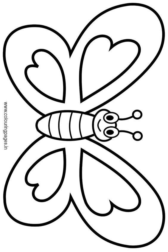 the letter k is for butterfly coloring page