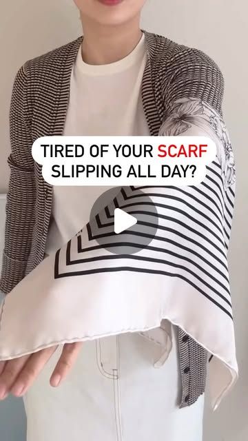 Lilia Dolinsky | LiliBelle Style on Instagram: "Tired of Your Scarf Slipping All Day?

Here’s a  trick to keep it secure and stylish, so you can focus on looking fabulous without the fuss!

✅Found this helpful? Hit ❤️ and follow for more style-saving tips.

#ScarfStyle #SilkScarf #FashionFix #StyleSolutions #WardrobeEssentials #EffortlessChic #ScarfTricks #FashionHack #ChicStyle #OutfitInspo #StyleTips #Fashionista #AccessoryGoals #ScarfMagic #ElegantLooks #StyleMadeSimple #ScarfHack #EverydayStyle" Scarf Wearing, Tie Scarf, Scarf Tying, Effortless Chic, Scarfs, Saving Tips, Scarf Styles, Follow For More, Focus On