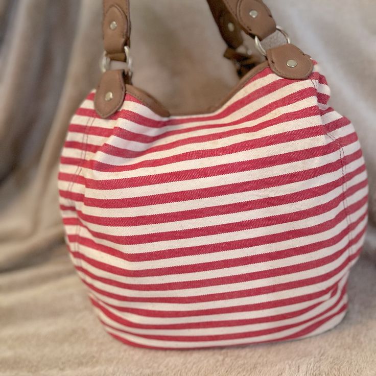 Striped Shoulder Bag Blue Lining With Red Trim Boho Style Never Used, Small Tear On Bottom Red Canvas Shopping Bag, Red Canvas Shoulder Bag With Double Handle, Tommy Hilfiger Rectangular Everyday Shoulder Bag, Casual Red Canvas Bag, Red Canvas Satchel With Double Handle, Tommy Hilfiger Tote Shoulder Bag For Everyday Use, Tommy Hilfiger Shoulder Bag With Removable Pouch, Red Canvas Bags For Summer, Tommy Hilfiger Everyday Crossbody Shoulder Bag