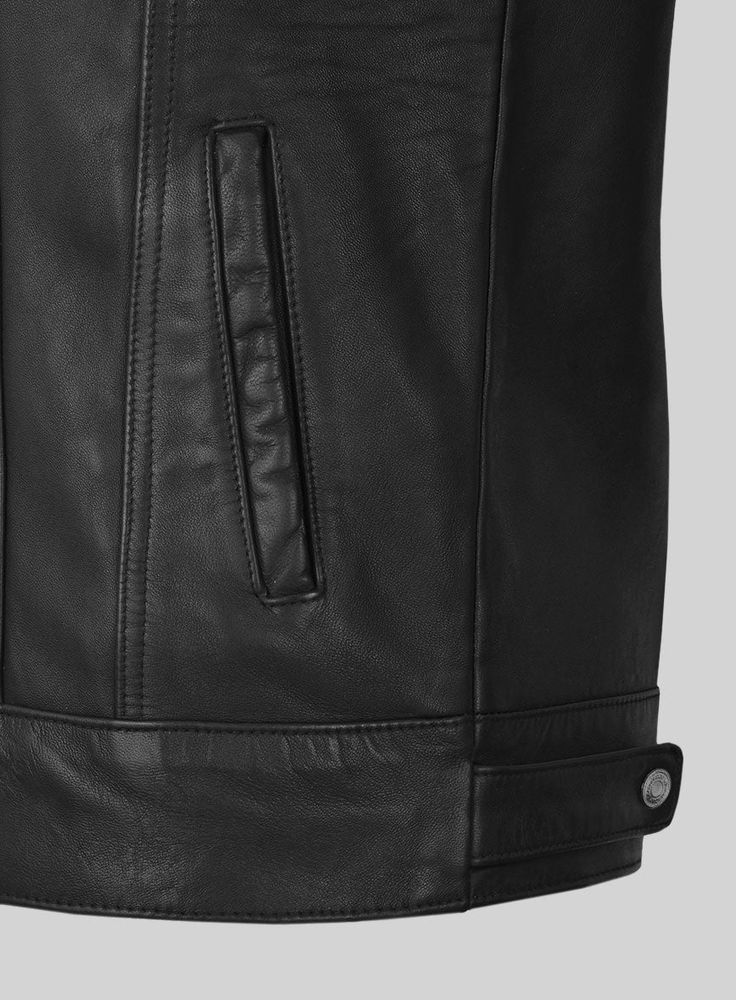 Our Maverick Trucker Leather Jacket is a must-have for those looking to make a sophisticated statement. A classic and timeless wardrobe staple, this versatile piece is crafted with the highest quality leather to ensure a unique and luxurious look.     With its rugged yet easy aura, this stylish jacket will bring cool confidence to any look for the season ahead.   Made Using Pure Napa Sheep Skin Soft Leather.   Look Includes     Black Washed and Waxed  Leather   Antique Silver Hardware     You c