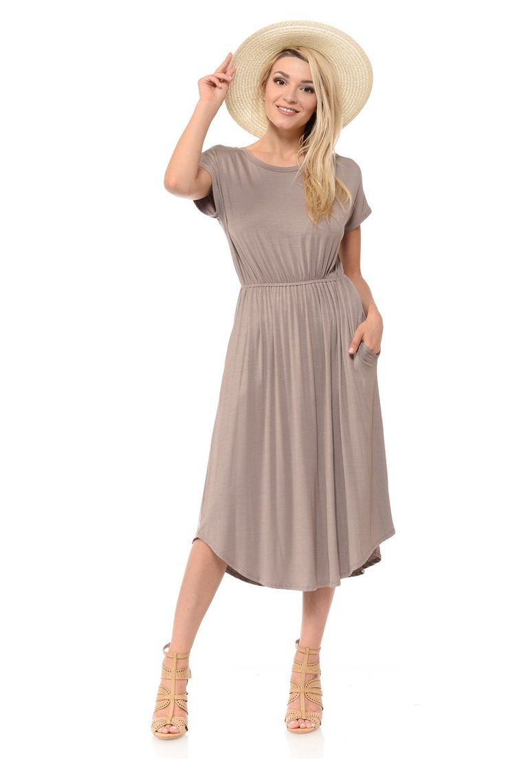 Inexpensive Dresses, Midi Dress With Pockets, Flare Midi Dress, Womens Summer Shorts, Closet Inspiration, Dress With Pockets, Cheap Dresses, Amazon Women, Dream Wardrobe