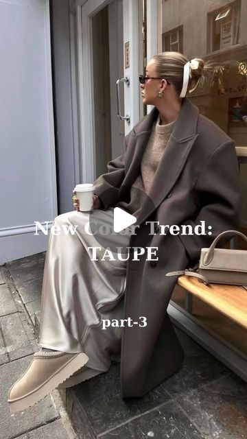 Taupe Outfit, Ootd Outfit, Elegant Fashion, Color Trends, Outfit Of The Day, New Color, Must Haves, Outfit Inspirations, Ootd