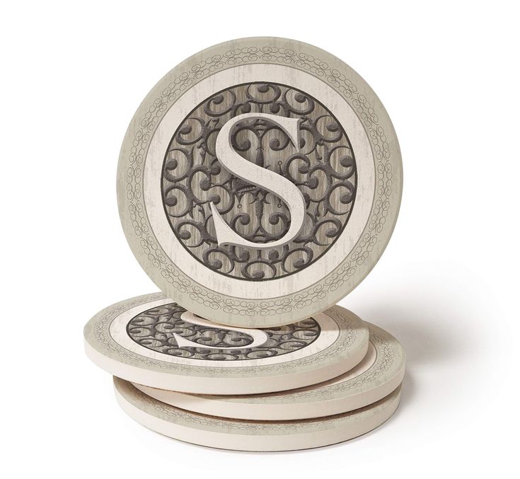 PRICES MAY VARY. Color: S Package Dimensions: 6.2 L x 16.9 H x 16.2 W (centimeters) Set of Four Drink Coasters Monogram S Absorbent Stone Drink Coasters. Set of Four Monogram Coasters, Absorbent Coasters, Coaster Gift Set, Agate Coasters, Hand Painted Tiles, Marble Coasters, Entertainment Bar, S Monogram, Cork Coasters