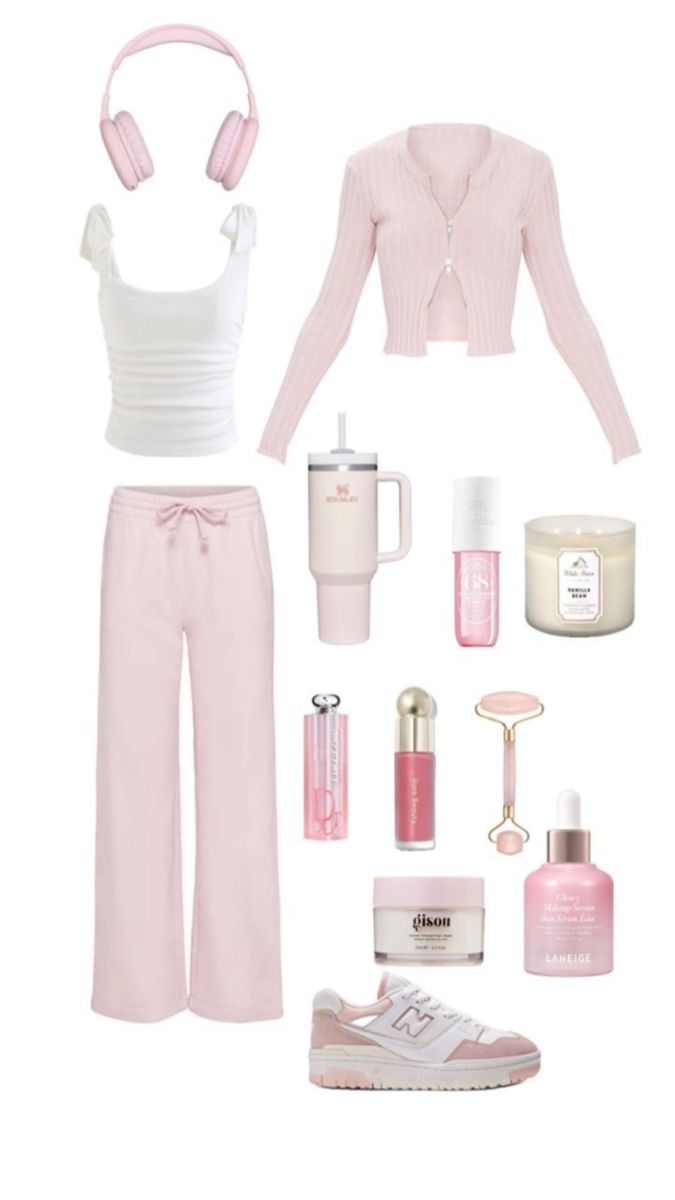 Light Pink Y2k Outfit, Summer Pink Outfits, Cute Pink Clothes, Light Pink Outfit, Casual Preppy Outfits, Outfit Inspo Casual, Trendy Outfits For Teens, Cute Lazy Day Outfits, Lazy Day Outfits