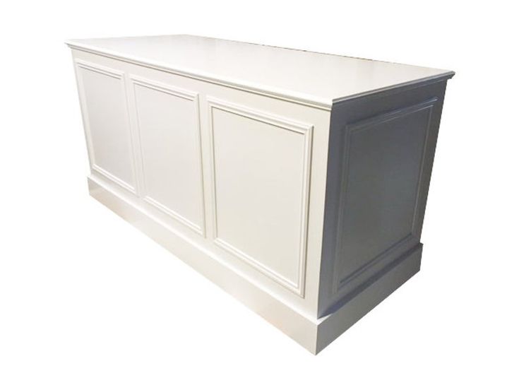 a white cabinet with two doors and drawers