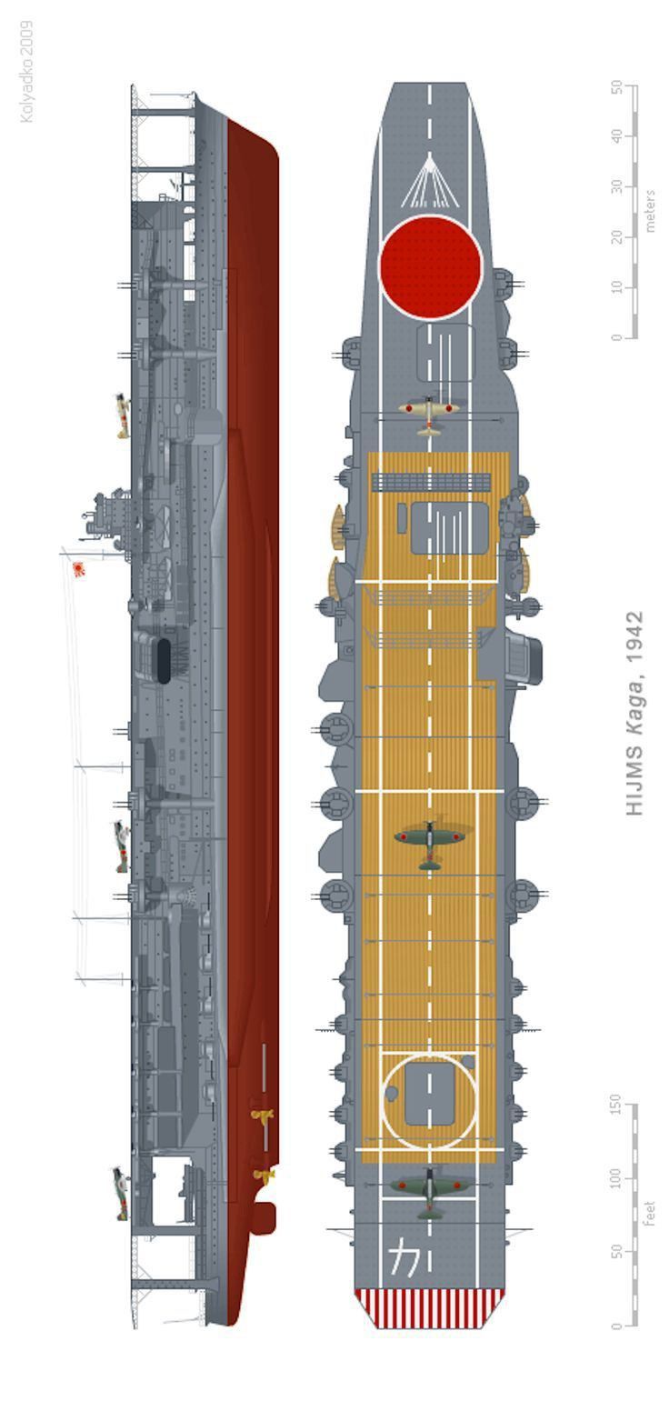 an image of a large ship in the middle of it's body and side view