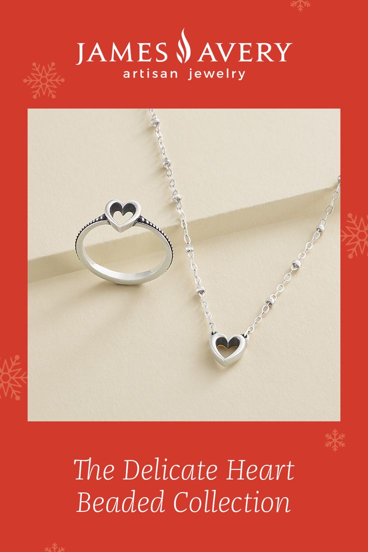 Gift a sweet symbol of affection this Christmas with our NEW Delicate Heart Beaded Collection. ❤️ James Avery Jewelry, Sisters By Heart, New Heart, Heart Chain, James Avery, Heart Pendant Diamond, Birthstone Charms, Heart Studs, Heart Beads