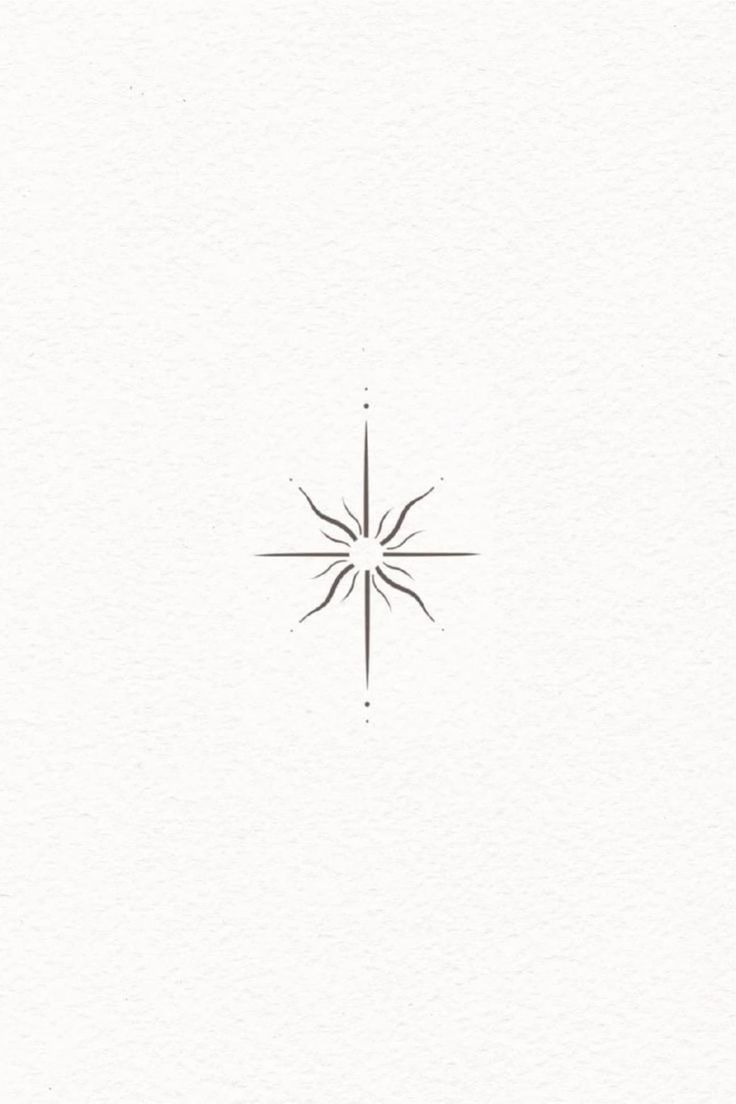 the star is drawn in black ink on white paper