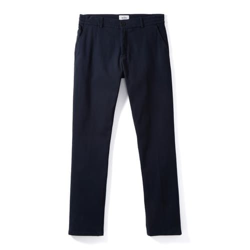 The latest in luxurious, easywearing comfort—the elevated Garment Dyed Easy Trouser is your secret to summer style Summer Tapered Leg Chino Cotton Twill Pants, Indigo Cotton Pants For Summer, Summer Cotton Pants In Indigo, Summer Indigo Cotton Pants, Summer Straight Leg Chino Cotton Twill Bottoms, Summer Tapered Leg Chinos In Chino Cotton Twill, Indigo Bottoms With Five Pockets For Everyday, Summer Straight Leg Chino Bottoms, Everyday Indigo Bottoms With Five Pockets