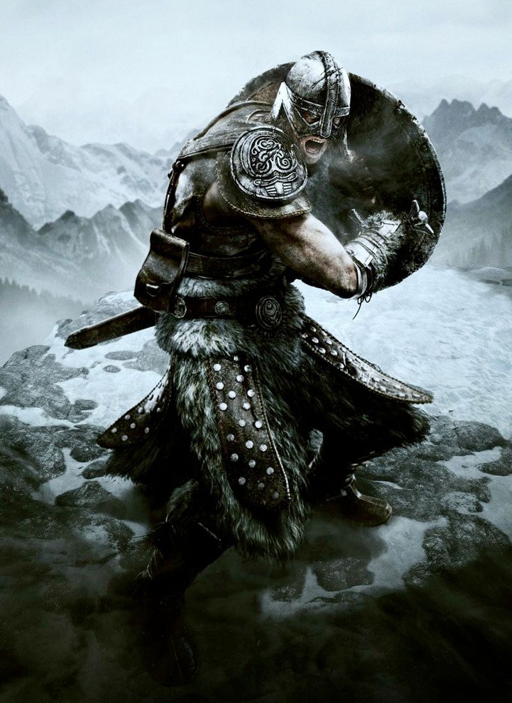 an image of a man in armor on the mountain