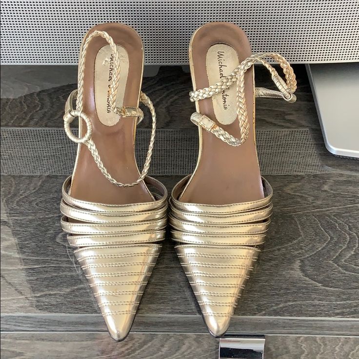 Light Gold Brand New But I Had It For A While Michael Antonio, Gold Branding, Shoes Color, Stylish Shoes, Shoes Shoes, Shoes Women Heels, Shoes Heels, Women Shoes, Brand New