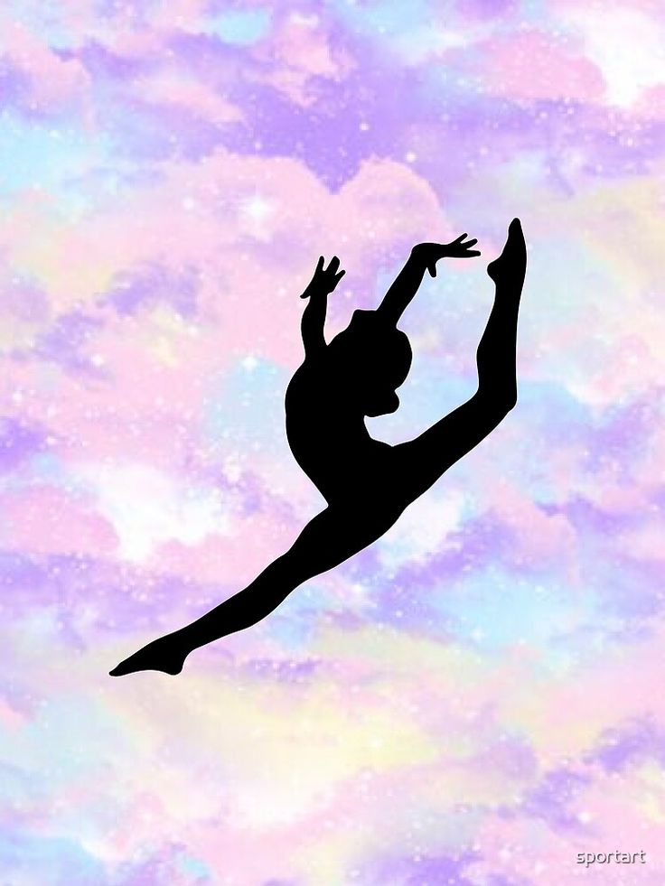 the silhouette of a woman is flying through the air with her arms in the air