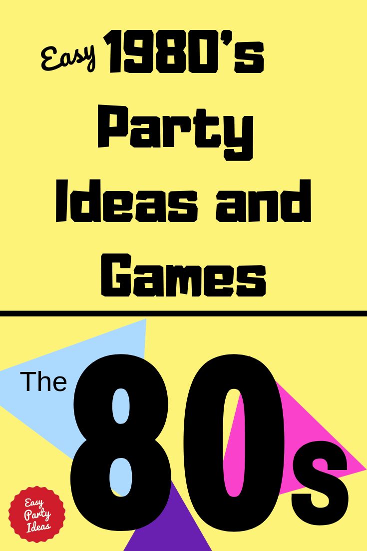 the 80's party ideas and games are on sale for $ 10 99 each