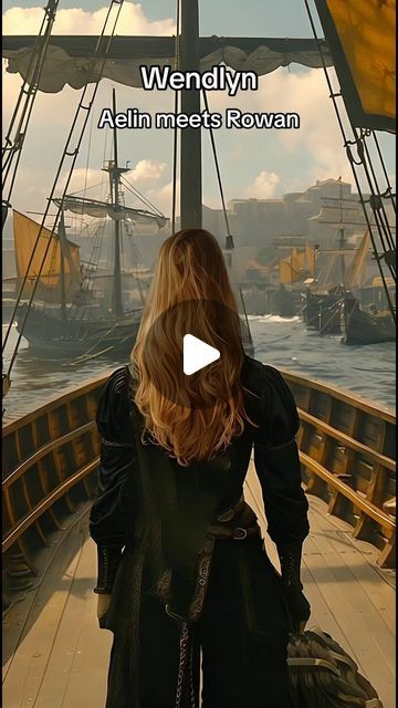 a woman is walking on the deck of a boat