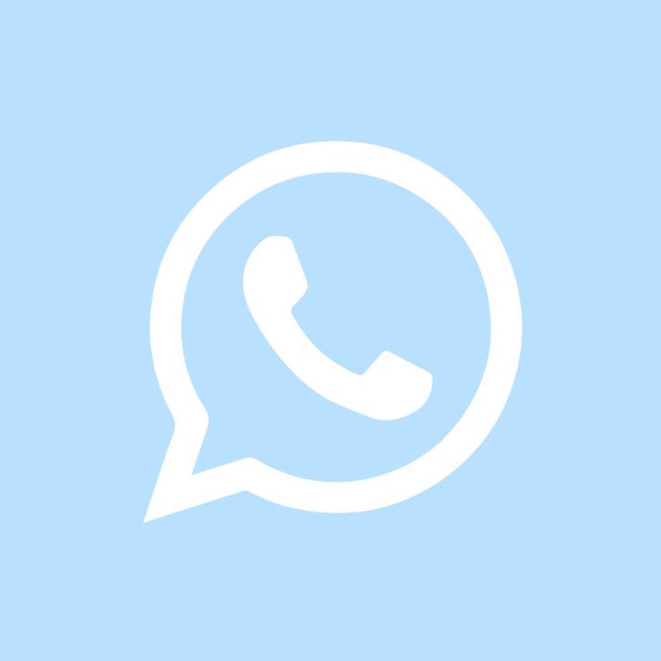 a blue and white phone icon with the text whatsapp on it in a speech bubble