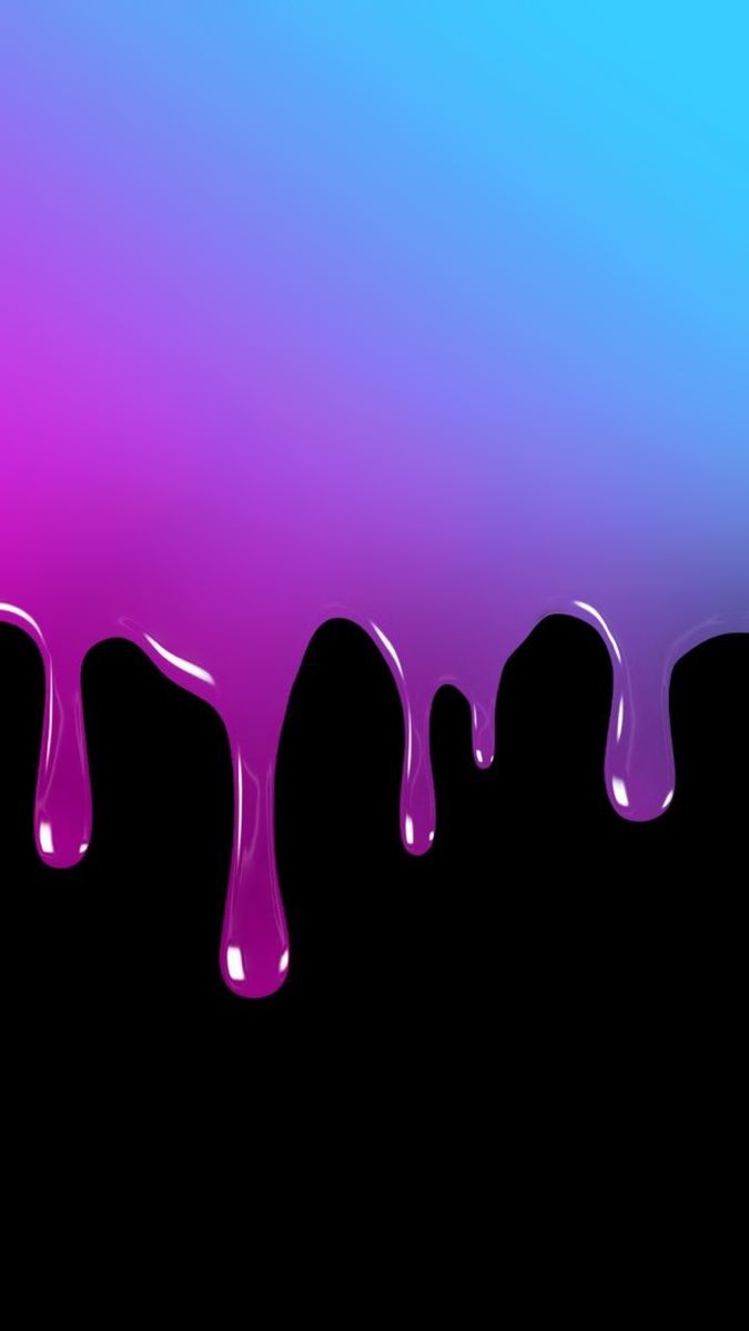 dripping purple and blue liquid against a black background