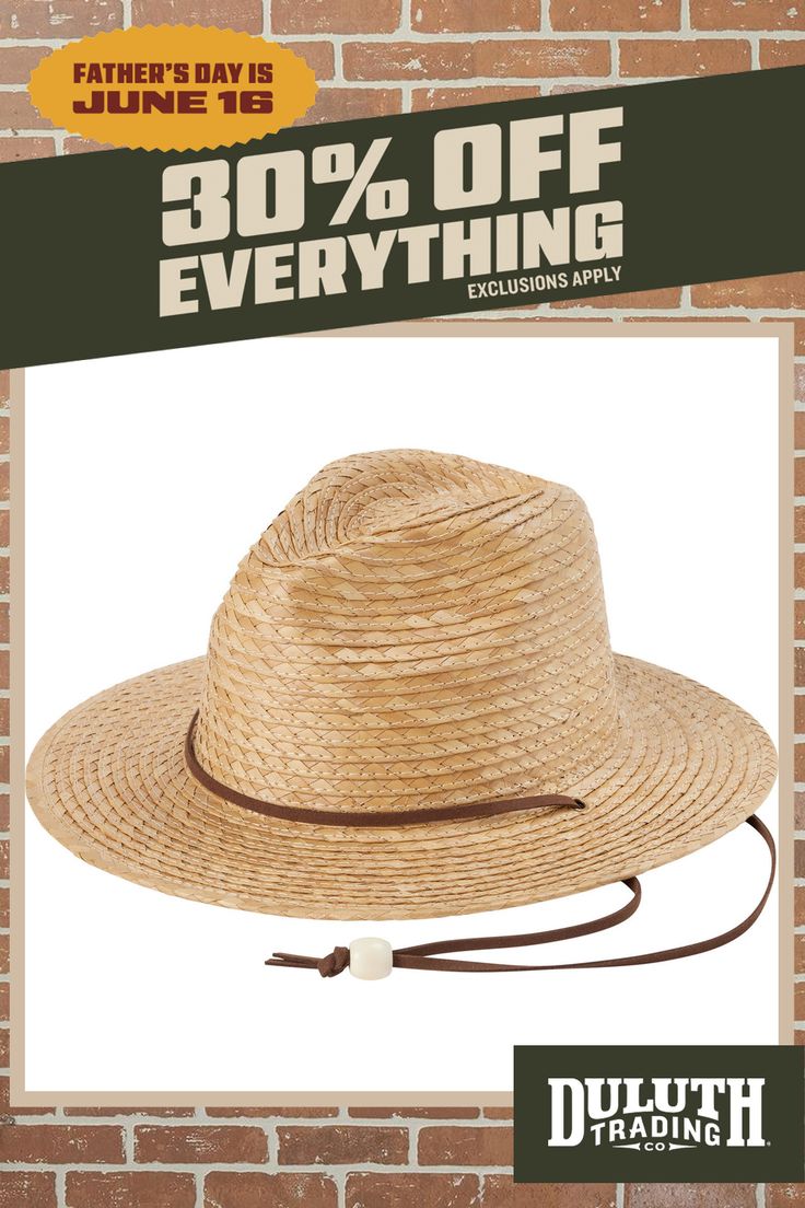 The real deal, crafted of strong, resilient palm straw for a hat that’s lightweight, breathable and cool in every sense of the word Adjustable Fit Summer Straw Hat With Flat Brim, Adjustable Fit Straw Hat With Curved Brim For Vacation, Adjustable Fit Summer Travel Straw Hat, Spring Travel Straw Hat From Palm Leaf, Spring Travel Straw Hat Made Of Palm Leaf, Adjustable Fit Straw Hat For Summer Vacation, Adjustable Summer Straw Hat For Outdoor, Adjustable Straw Hat For Vacation, Adjustable Flat Brim Straw Hat For Vacation