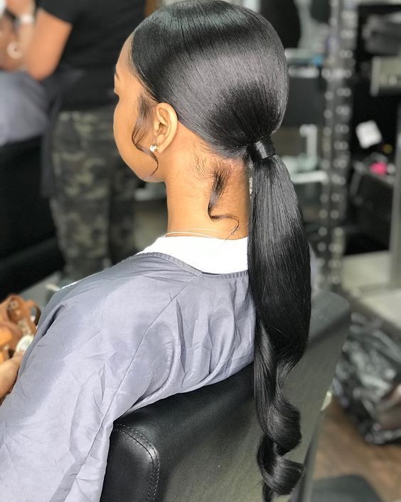 Invisible Ponytail, Slick Ponytail, Weave Ponytail Hairstyles, Sleek Ponytail Hairstyles, Black Ponytail Hairstyles, Hair Ponytail Styles, Hair Laid, Sleek Ponytail, Julia Roberts