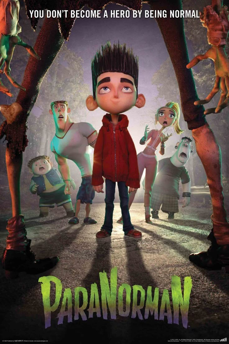 the poster for the upcoming animated movie, paranoran is shown in this image