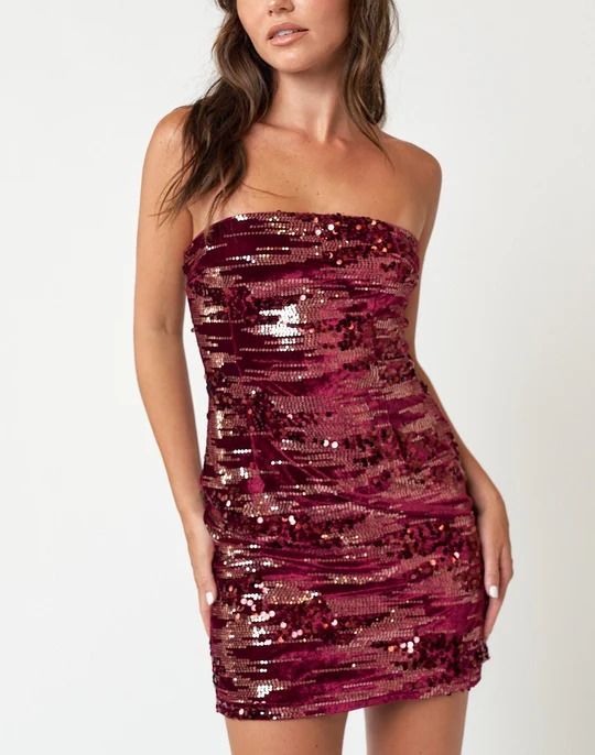 Chloe Velvet Sequin Mini – Whim Sequin Mini, Strapless Mini Dress, Fabric Details, Girly Girl, Velvet Fabric, Special Event, The Holiday, Special Events, Chloe