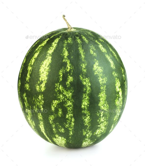 a watermelon on a white background with clippings - stock photo - images