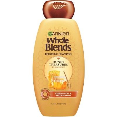 Our creamy, lush repairing shampoo for damaged hair, blooms with a delicious fragrance of royal jelly, honey & propolis, bringing to life our wholesome care that strengthens hair and helps prevent split ends & breakage.*

*When using the Garnier Whole Blends Repairing system of shampoo & conditioner.

Massage into wet hair, lather and rinse thoroughly. Follow with our Repairing conditioner. For extra care, indulge in our Repairing mask treatment. Garnier Whole Blends, Ogx Hair Products, Whole Blends, Honey Shampoo, Shampoo For Damaged Hair, Damage Hair Care, Low Porosity Hair Products, Hair Porosity, Coconut Oil Hair