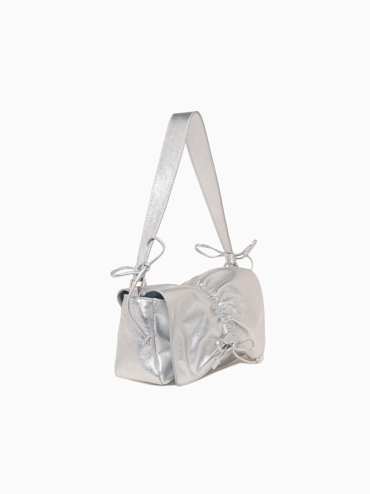 Low Kitten Shoulder Bag Silver Modern Rectangular Hobo Bag With Silver-tone Hardware, Modern Bags With Silver-tone Hardware And Double Handle, Designer Rectangular Hobo Bag With Silver-tone Hardware, Modern Bags With Silver-tone Hardware For Daily Use, Modern Box Bag With Silver-tone Hardware For Daily Use, Chic Rectangular Bucket Bag With Silver-tone Hardware, Modern Shoulder Tote Bag With Silver-tone Hardware, Modern Tote Shoulder Bag With Silver-tone Hardware, Modern Flap Shoulder Bag With Silver-tone Hardware