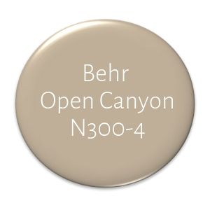 a button with the words behr open canyon n380 - 4 on it